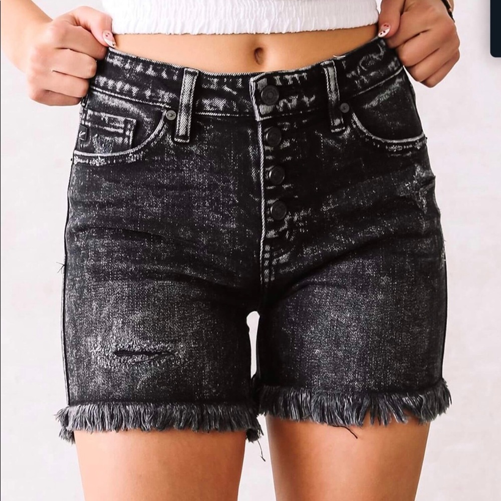 Kancan High Waisted Fringe Shorts